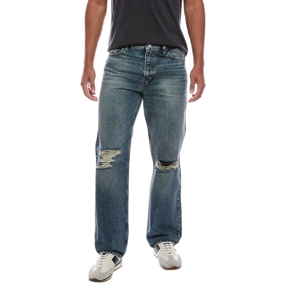 Frame Denim Mens Coolton Destructed Relaxed Jean